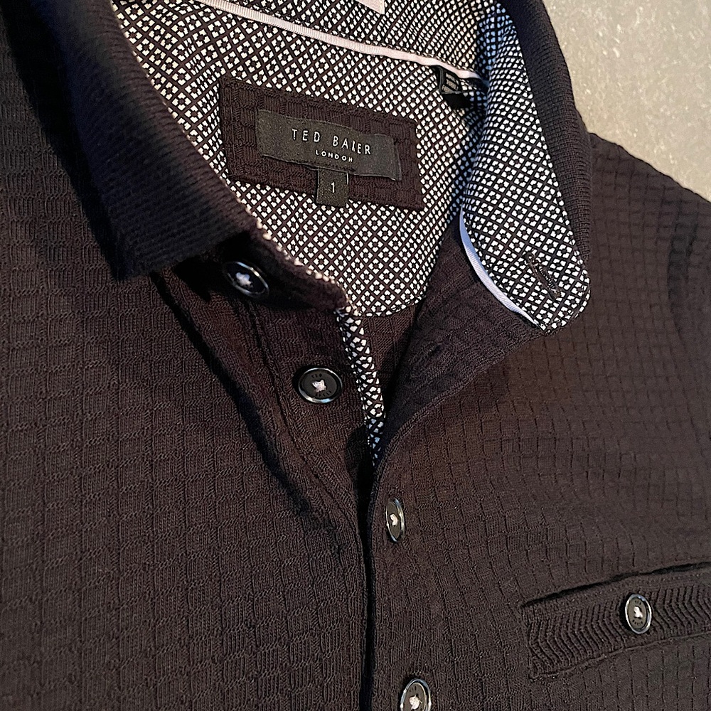 NWOT Ted Baker Long Sleeve Polo